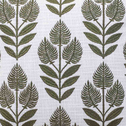 Premium Botanic Elegance Embroidery Cushion Cover