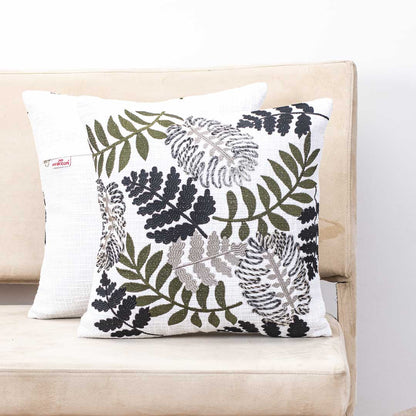 Premium Leaves Tapestry Embroidery Cushion Cover