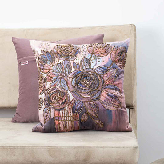 Premium Rose Bouquet Cushion Cover