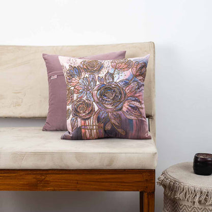 Premium Rose Bouquet Cushion Cover