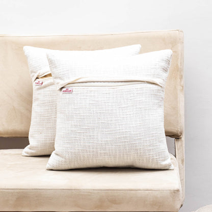 Premium Double Paisley Embroidery Cushion Cover