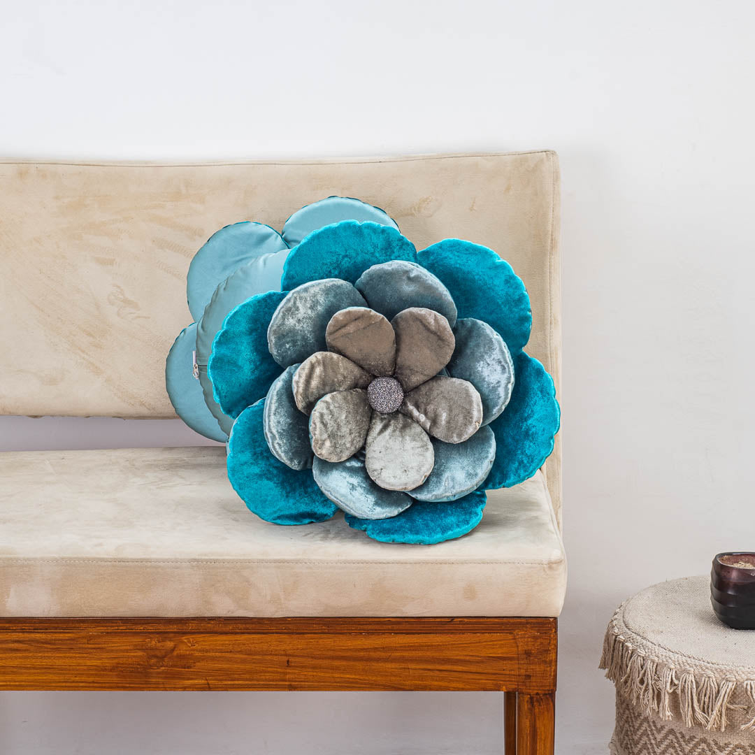 Charming Rose-Shaped Cushion Cover