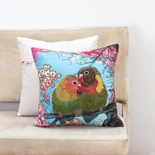 Premium Beloved Birds Cushion Cover
