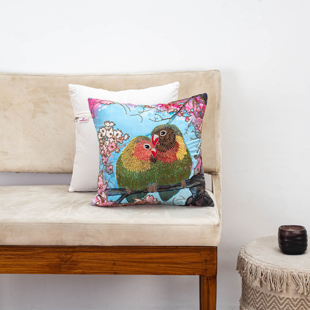 Premium Beloved Birds Cushion Cover