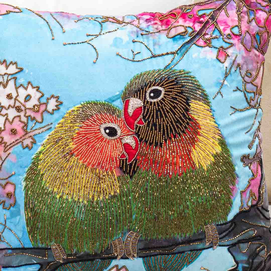 Premium Beloved Birds Cushion Cover
