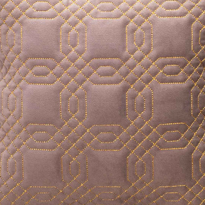 Premium Block Zari Quilted Cushion Cover