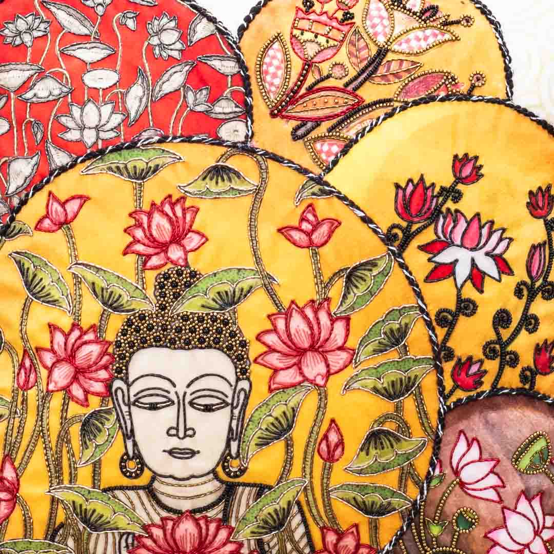 Premium Buddha Bloom Cushion Cover