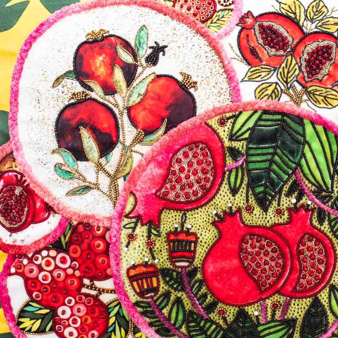 Premium Pomegranate Cushion Cover