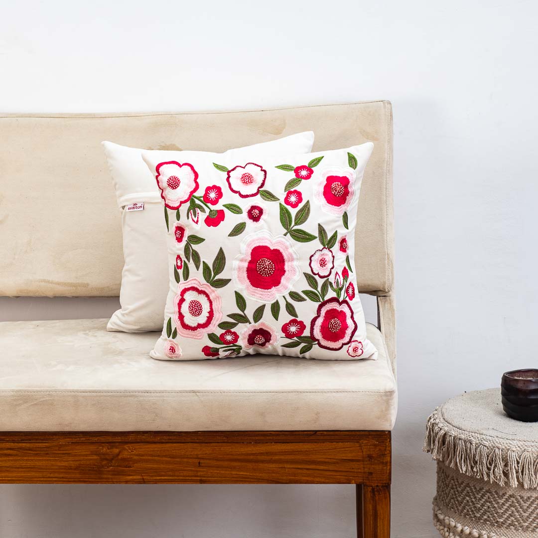 Premium Evergeen Floral Cushion Cover