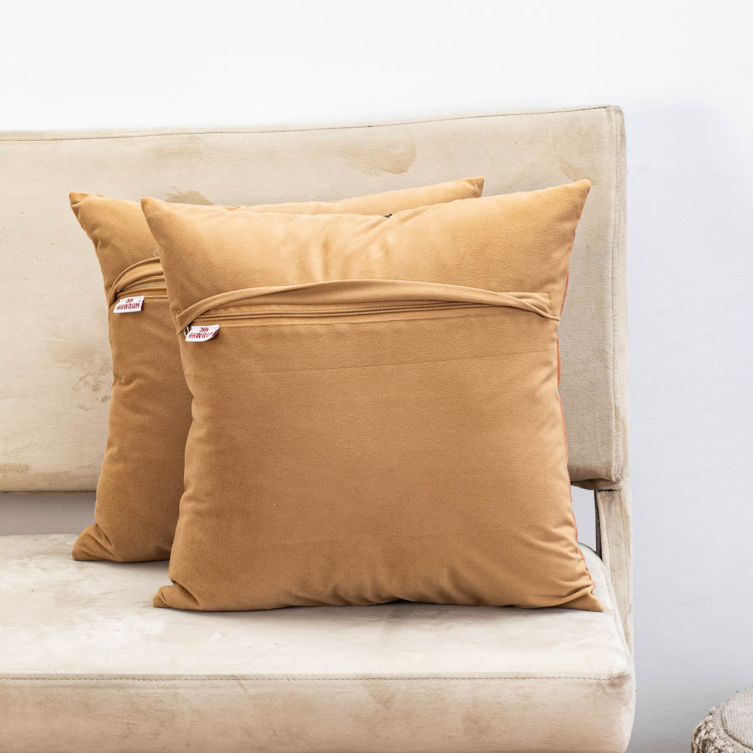 Premium Handcrafted Lotus Cushion Cover