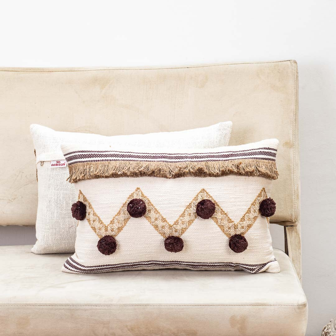 Premium Earthen Tangles Cushion Cover Design One