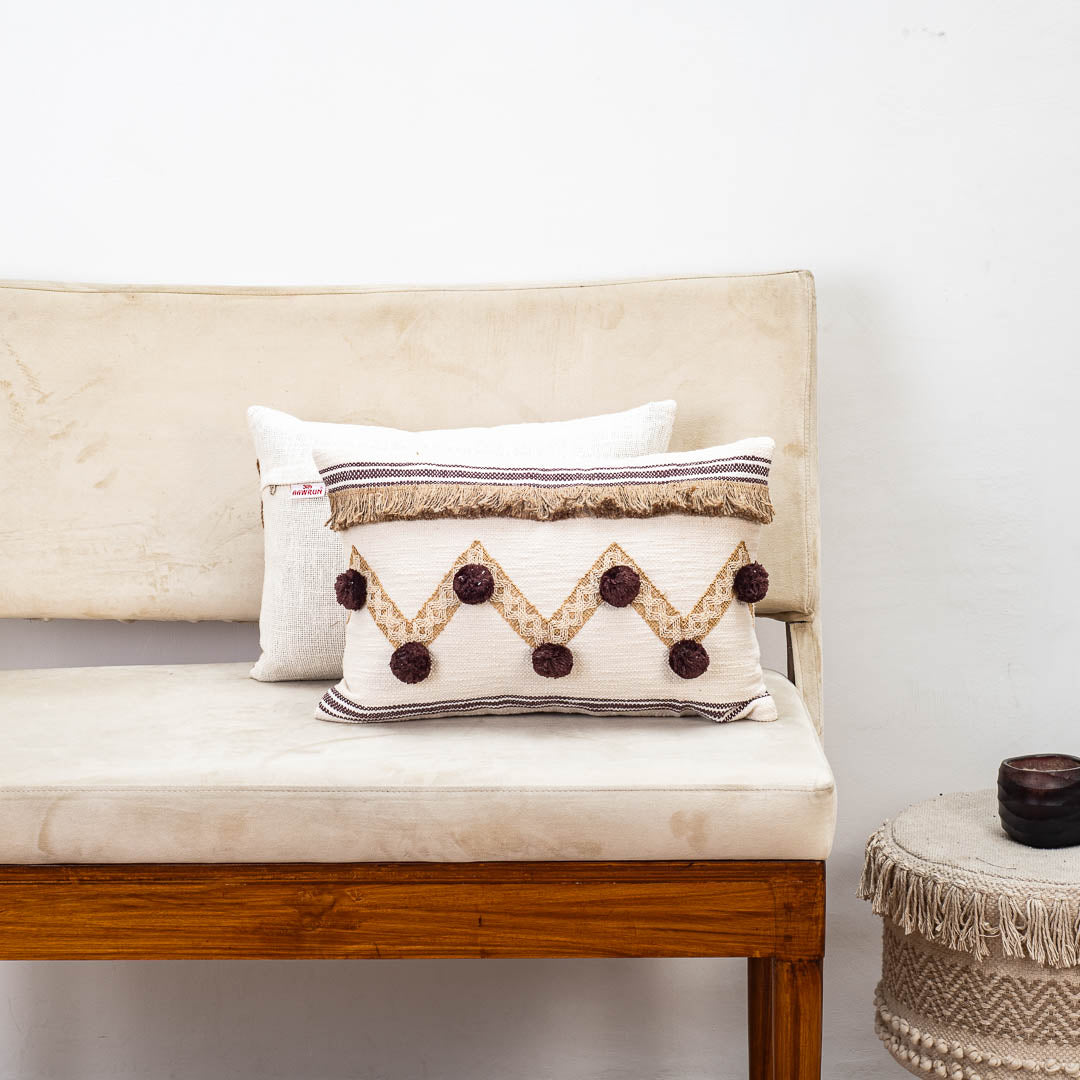 Premium Earthen Tangles Cushion Cover Design One