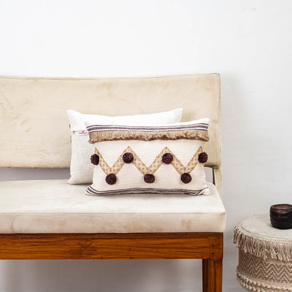 Premium Earthen Tangles Cushion Cover Design One