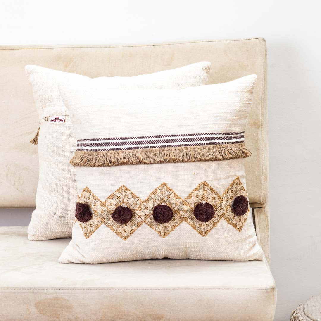Premium Earthen Tangles Cushion Cover Design Two