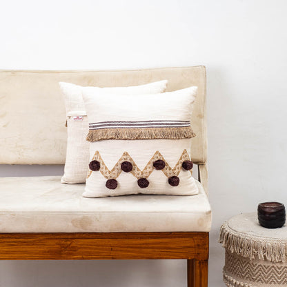 Premium Earthen Tangles Cushion Cover Design One