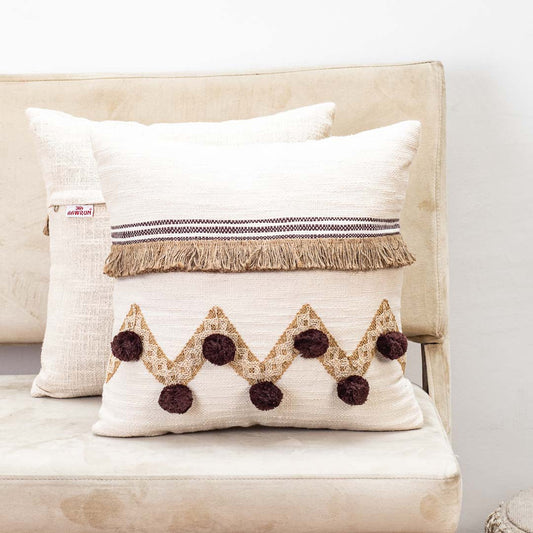 Premium Earthen Tangles Cushion Cover Design One