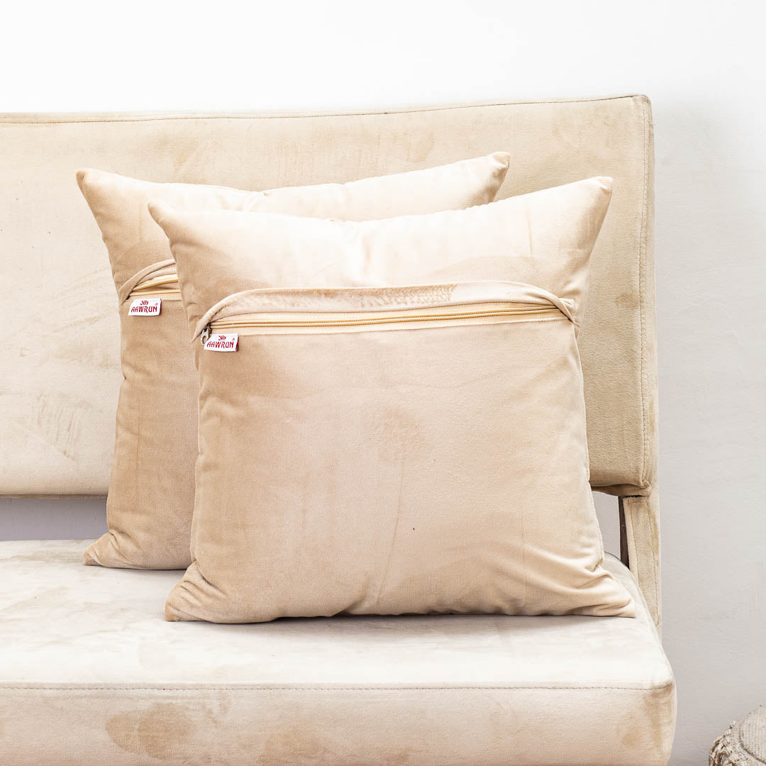 Premium Royal Cow & Lotus Ring Cushion Cover