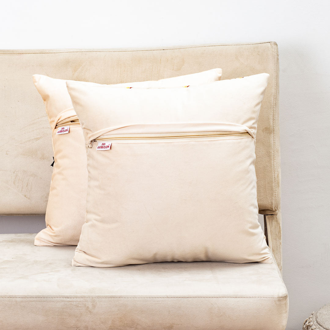 Premium 3D Prism Embroidery Cushion Cover