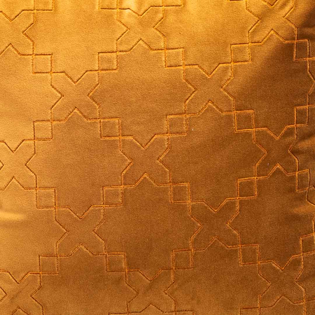 Premium Self Embossed Star Design Cushion Cover