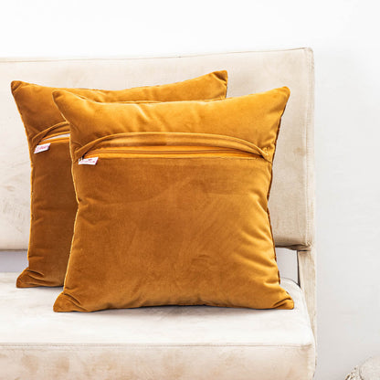 Premium Self Embossed Star Design Cushion Cover