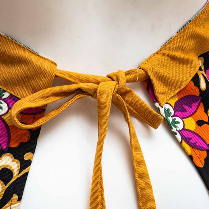 Premium Flower Leaf Cotton Printed  Apron Design Seveen