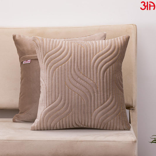 Vapour Pattern Zari Velvet Cushion Covers