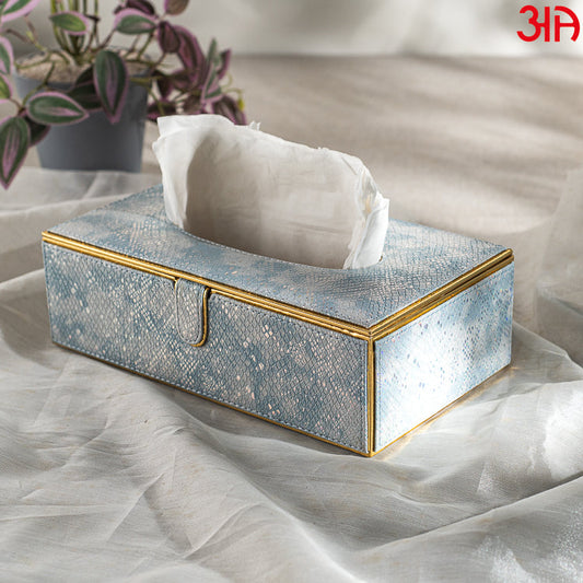 Mystic Sky Vegan Leather Tissue Box (24x14x8) CM