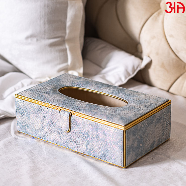 Mystic Sky Vegan Leather Tissue Box (24x14x8) CM