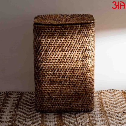 Square Cane Laundry Box (13x13x20) Inch