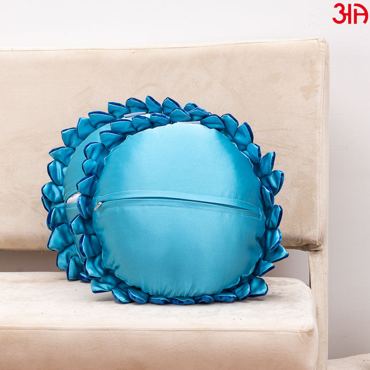 blue sunflower pattern cushion4