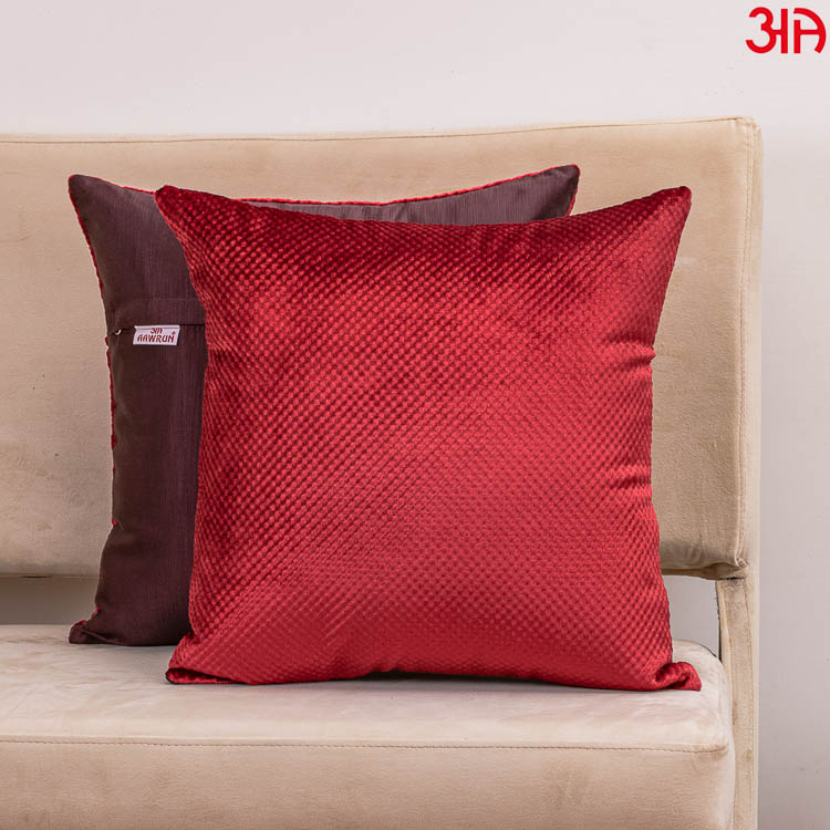 Maroon Tiny Dots Cushion covers