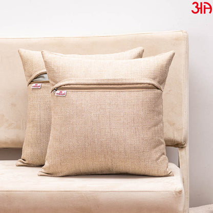beige rajasthani women cushion cover4