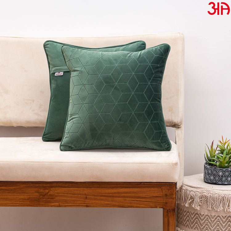 teal velvet cushion cover2