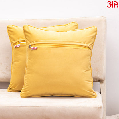 yellow velvet cushion cover4